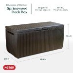 Keter 80 Gallon Resin Outdoor Storage Box
