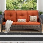 Joyside 3-Seater Wicker Outdoor Patio Sofa