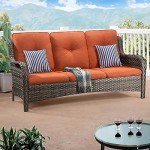Joyside 3-Seater Wicker Outdoor Patio Sofa