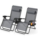 Set of 2 Zero Gravity Lounge Chairs
