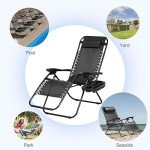 Adjustable Zero Gravity Recliners with Cup Holder
