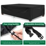 Extra Large Waterproof Patio Furniture Covers 124"x63