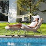Modern Outdoor Lounge Chair with Ottoman Set
