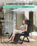 ZENPETIO Zero Gravity Outdoor Recliner Chair