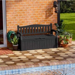 70 Gallon Water-Resistant Outdoor Storage Bench