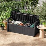 70 Gallon Water-Resistant Outdoor Storage Bench