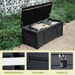 YITAHOME 120 Gallon Waterproof Storage Deck Box