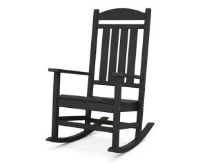 Black POLYWOOD Presidential Rocking Chair