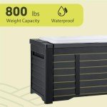 YITAHOME 120 Gallon Waterproof Storage Deck Box