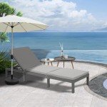Adjustable Outdoor Chaise Lounge Chairs - Set of 2