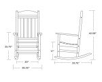 Black POLYWOOD Presidential Rocking Chair