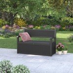 70 Gallon Outdoor Storage Bench Deck Box