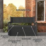 70 Gallon Outdoor Storage Bench Deck Box