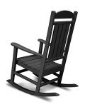Black POLYWOOD Presidential Rocking Chair