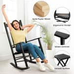 MAMIZO 3-Piece Outdoor Rocking Chair Set