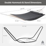 SUNCREAT Heavy Duty Free Standing Patio Hammock