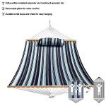 SZHLUX Quilted Outdoor Hammock with Pillow & Bars