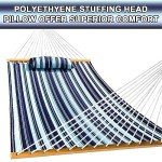 SZHLUX Quilted Outdoor Hammock with Pillow & Bars