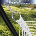 SZHLUX Quilted Outdoor Hammock with Pillow & Bars