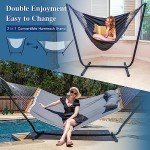 SUNCREAT 2-in-1 Outdoor Hammock with Stand