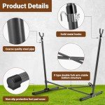 Folding Hammock Stand with Chair and Headrest