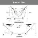 SUNCREAT 2-in-1 Outdoor Hammock with Stand