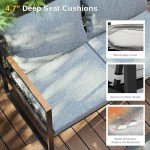 EAST OAK 4-Piece Outdoor Patio Furniture Set