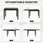 9-Piece Outdoor Dining Set with Swivel Chairs