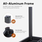 Expandable Aluminum Patio Dining Set for 4-10