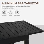 9-Piece Outdoor Dining Set with Swivel Chairs