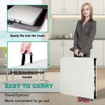 White 6FT Camping Table with Carrying Handle