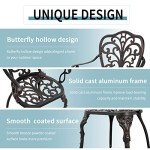 Outdoor Bistro Table and Chairs Set with Umbrella
