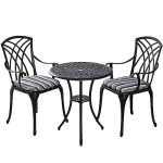 Kinger Home 3-Piece Cast Aluminum Patio Bistro Set