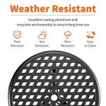 Woven Black 3-Piece Outdoor Bistro Set