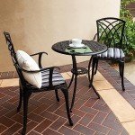 Kinger Home 3-Piece Cast Aluminum Patio Bistro Set