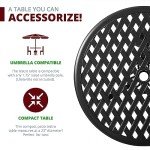 Kinger Home 3-Piece Cast Aluminum Patio Bistro Set