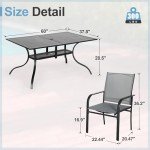 Crownland 7-Piece Outdoor Dining Set - Light Grey