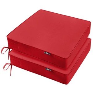 PatioGlow Waterproof Outdoor Chair Cushions - Set of 2