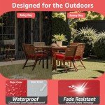PatioGlow Waterproof Outdoor Chair Cushions - Set of 2