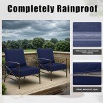 Rainproof 24"x24" Deep Seat Patio Cushions Set