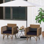 Waterproof Outdoor Patio Chair Cushions Set of 2
