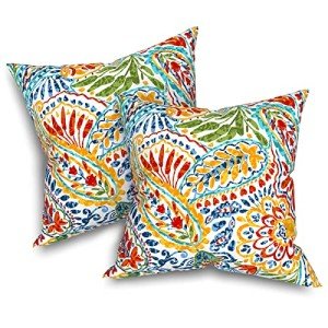 Melody Elephant Outdoor Throw Pillows - Set of 2