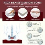 Burgundy Waterproof Outdoor Chair Cushions Set of 4