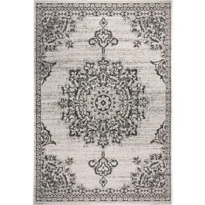 Nicole Miller Azalea Indoor/Outdoor Area Rug, Grey/Black