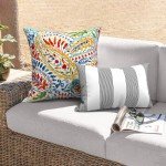 Melody Elephant Outdoor Throw Pillows - Set of 2