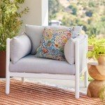 Melody Elephant Outdoor Throw Pillows - Set of 2
