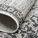 Nicole Miller Azalea Indoor/Outdoor Area Rug, Grey/Black