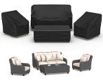 Mrrihand 4-Piece Waterproof Patio Furniture Covers