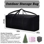 Extra Large Outdoor Patio Cushion Storage Bag