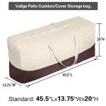 Water-Resistant Outdoor Cushion Storage Bag - Beige/Brown